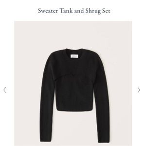 Abercrombie sweater tank and shrug set.